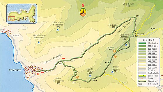 Itinerari trekking: la Valle di Pomonte